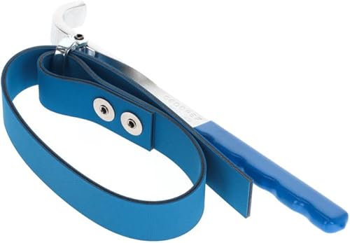 GEDORE Bandschlüssel, Bandbreite 25 mm, extra breit, Ø 140 mm (5.1/2'), rutschfest, 220 mm lang, verchromt, 36 1-140, Silber - Cheap-Us