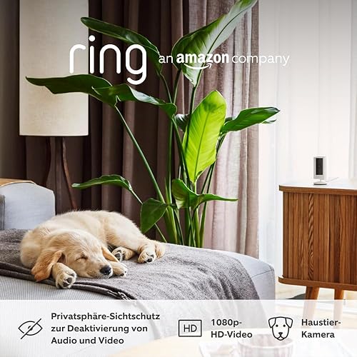 Zertifiziert und generalüberholt Ring Innenkamera (Indoor Camera 2. Gen.) | Überwachungskamera für den Innenbereich | 1080p-HD-Video, Privatsphäre-Sichtschutz, WLAN, ideal für Haustiere - Cheap-Us