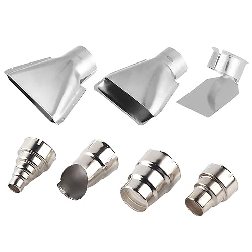 7Pcs Heißluftpistolen Düsen Kit, Düsenset Steinel Heissluftpistole Aufsatz Düsen Heißluftdüse Ersatz Edelstahl Heißluft Lötstation für 1500-2000W 35-40mm Heißluftpistole - Cheap-Us