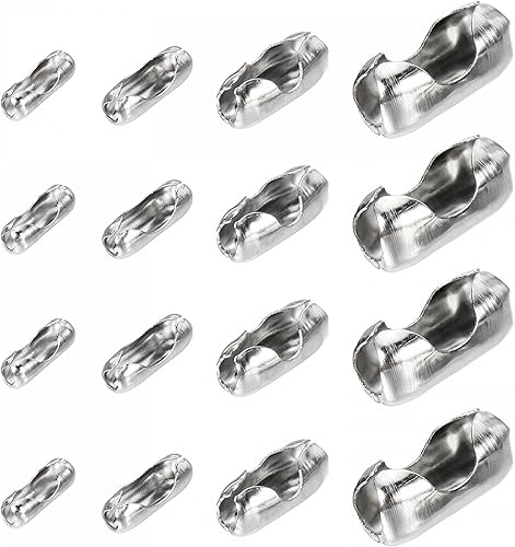 sourcing map Ersatz Seilverbinder für 2.4/3.2/4.5/6mm Perlenkette Kugel Silber Paket von 160 - Cheap-Us