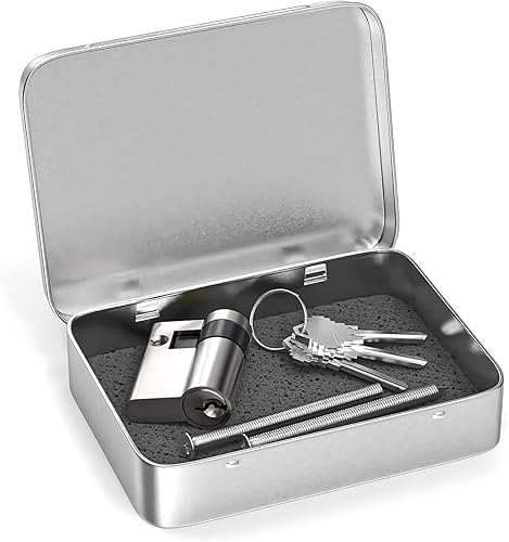 MANICAF Knaufzylinder 30/30, Euro-Zylinder-Schloss, Schließzylinder mit Knauf, Sicherheitsschloss Haustür, Zylinderschloss 60mm mit 5 Messing Schlüssel - Cheap-Us