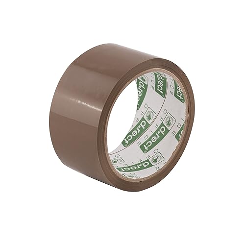 D.RECT Paketklebeband 6er Pack - Paketband - Klebeband Braun 50m x 48mm zum Verpacken von Paketen und Versandschachteln, Umzug - 6 Rollen - Cheap-Us