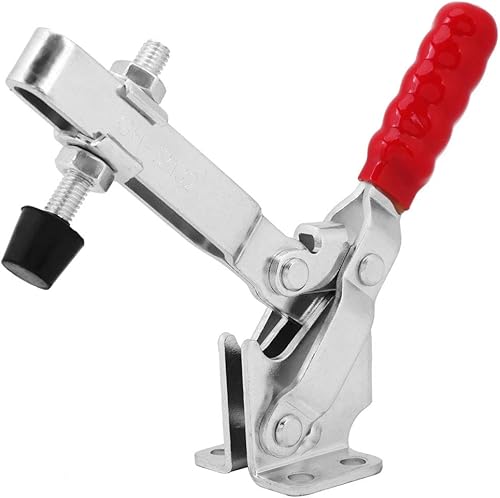 Kniehebelspanner Schnellspanner, GH-12132 227kg Verstellbar Horizontal Toggle Clamp Vertikaler Waagerechtspanner Anti-Rutsch Knebelklemme Handwerkzeuge für Maschinenbetrieb, Zimmerei, Schweißen - Cheap-Us