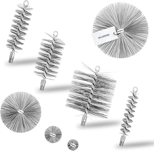 HOLZBRINK 50 mm Heizkesselbürste M12 Kesselbürste Kesselbürsten Ofenbürste Bürste Ofenrohr reinigen Reinigungsbürste - Cheap-Us