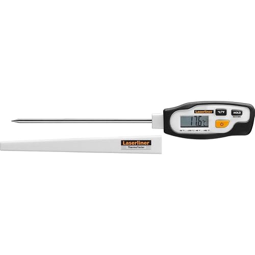 Umarex Laserliner ThermoTester Temperaturmessgerät (digitales Thermometer, LC-Display, für Küche / Grill + Gastronomie, Min./Max.-Anzeige) 082.030A - Cheap-Us