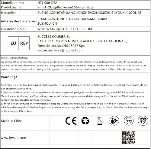 Astsäge 1.6m Mit 4Set Stiel,Teleskopsäge,Einstellbare Länge 3-in-1 Handsäge Teleskopstange,Und Obstpflücke Für Äste Abschneiden Und Obst Grabber-JOVANT (1.6m) - Cheap-Us