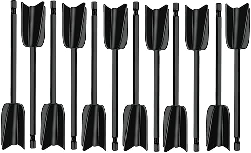 ISWUJIA Epoxidharz Rührer 12 Stück, Epoxidharz Mischpaddel für 1/4 Bohrer, Farbrührer, Rührstab Bohrmaschine, Quirl, Epoxidharz Zubehör, wiederverwendbarer Farbmischer zum Mischen von Epoxid Farbe - Cheap-Us