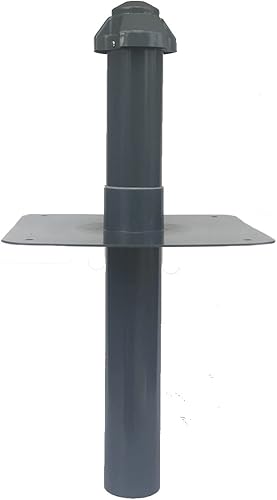 Flachdach-Sanitärlüfter, Bitumen- oder PVC-Flansch, Dachentlüftung, Abluft, Lüfter, DN 50, DN 100, DN 110, DN 125, DN 150, DN 200, DN 250, DN 300 (DN 100/110 - Bitumen-Flansch) - Cheap-Us