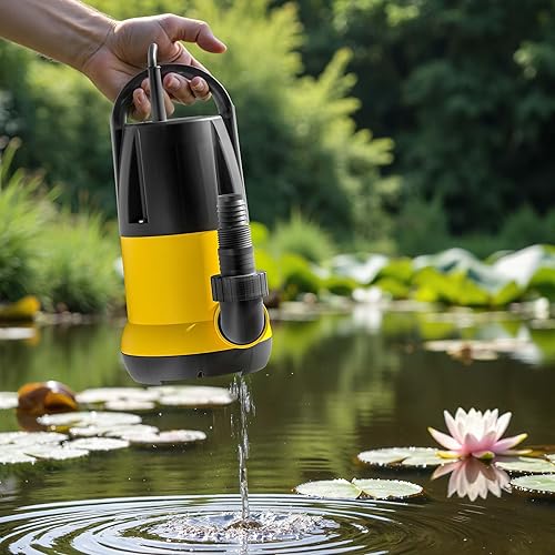 Schmutzwasserpumpe 5.000l/h, 250W, max. Förderhöhe 6m, Fremdkörper bis max. Ø5mm - Cheap-Us