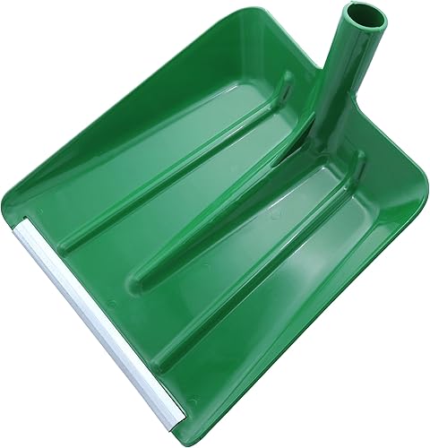 Agrarflora Kunststoffschaufel Stall-Max - Stallschaufel aus robustem Kunststoff - Futterschaufel mit austauschbarer Metallkante - Schaufel ohne Stiel - ideal für Getreide, Futtermittel & Schnee - Cheap-Us