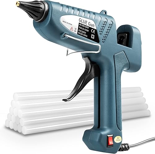 Heißklebepistole 100W Klebepistole mit 11mm Klebesticks, Fachmann Glue Gun für Schule DIY Kunst, Handwerk und schnelle Reparaturen in Haus - Cheap-Us