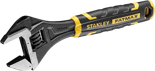 Stanley FatMax verstellbarer Rollgabelschlüssel FMHT13126-0 (8', Bi-Material, mit Schnellöffnungsfunktion, Metrik- und Zoll-Abmessungen, Aufhängeloch zum Aufhängen) - Cheap-Us