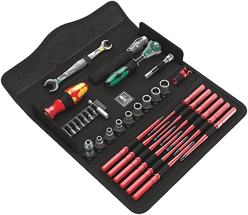 Wera 05135926001 KK W 1 Kraftform Kompakt W1 Wartung, 1/4' x 10 mm, Werkzeug-Set, 35-teilig Schwarz Stück - Cheap-Us