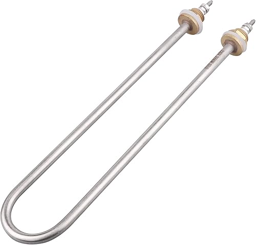 AIICIOO Heizelement Edelstahl U-Typ rohrförmige Messing Flansch elektrische Wärme Rohr Taucher Heizung AC 220V 2000W - Cheap-Us