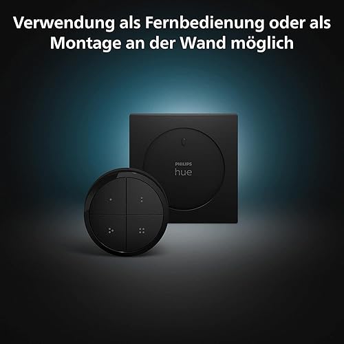 Philips Hue Tap Dial Switch Drehschalter, schwarz, personalisierbar via Hue App, Zubehör - Cheap-Us