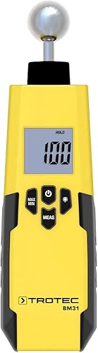 TROTEC Feuchteindikator BM31 Feuchtemessgerät (5 - 40 mm) Feuchtigkeit Messen Schimmel Wand Boden Decke Messgerät Innen-Raum - Cheap-Us