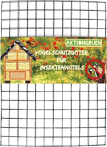 Vogelschutz für Insektenhotels, Drahtgitter, Maschendraht 19x19 mm, Abmessungen 2 Stück 30 x 20 cm - Cheap-Us