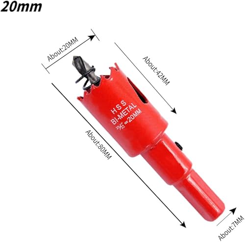 Hole Saw Drill Bit HSS Hole Cutter with Arbor for Wood and Metal LAIWEI (6-1/2'(165mm))… - Cheap-Us