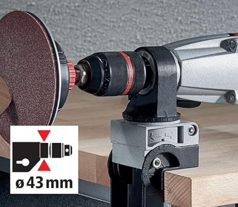 wolfcraft Kombihalter für Bohrmaschinen, Alu-Druckguss I 4800000 I 360° horizontal, 90° vertikal schwenkbar, Euronorm-Aufnahme Ø 43 mm - Cheap-Us