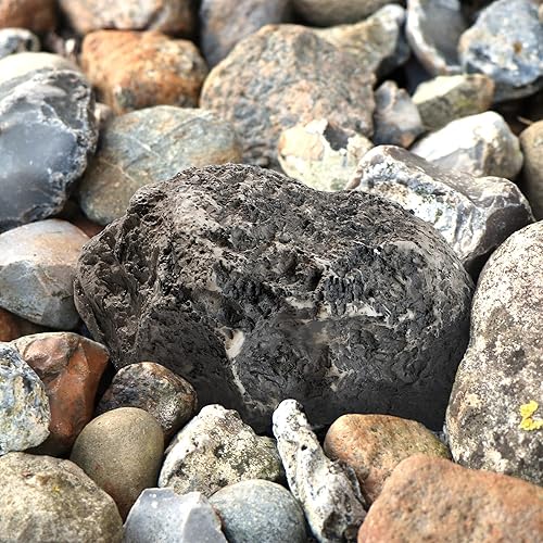 com-four® Schlüsselstein medium Hill - Steinimitat mit Geheimfach - Kunstgestein für Geocaching - Schlüsselversteck in Stein-Optik - Steinattrappe - künstlicher Findling - Cheap-Us