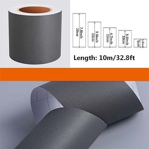 10m Tapetenbordüre, Selbstklebende Bordüre Tapete, PVC Wasserdichte Tapete Bordüre Dekoration, Türrahmen Wandkantenschutz Home Wanddekoration for Wohnzimmer Badezimmer Küche Fliesen(N,12cm(W)X10m(L)) - Cheap-Us