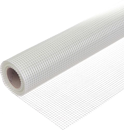 Dalsys Armierungsgewebe 75 g/m², 5x5 mm 10m² (10m x 1m) Glasfasergewebe, Innenputz, Innenwanddämmung - Cheap-Us