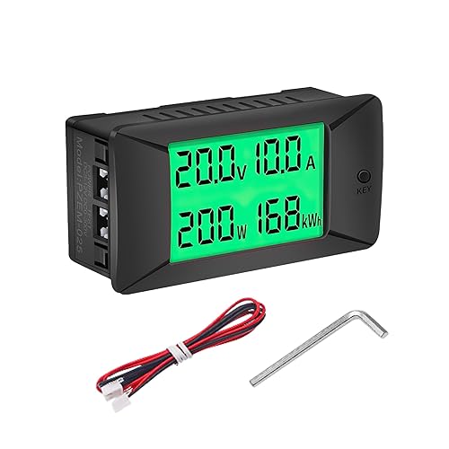 DEWIN Digitales Amperemeter Voltmeter, PZEM-025 Digitales Amperemeter DC Voltmeter Batterietester Leistung Energie Wattmeter 50A 0-300V - Cheap-Us