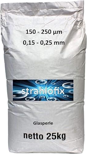 25 kg Strahlmittel Glasperlen Strahlglasperlen (150-250 µm) - Cheap-Us