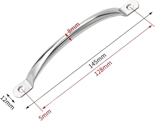 ORTAVA 4 Stück Schrank Türgriff Edelstahl Möbel Griffen Schrankgriffe Küchengriffe Schubladengriffe mit Schrauben (Bohrlochabstand: 80 mm) - Cheap-Us