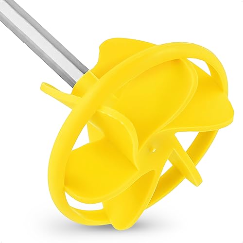 BILBAU Farbenrührer, HEX-Rührer für Bohrmaschine, 74 mm x 350 mm, PVC-Rührer für Farben, Lacke, Klebstoffe, Harze, für Renovierungsarbeiten - Cheap-Us