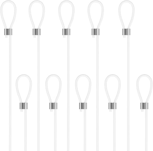 hang-it Perlonseil mit Schlaufe für Bilderschienen Galerieschienen - Ø 2mm - Länge 1,50m - Set 10 Stück - Cheap-Us