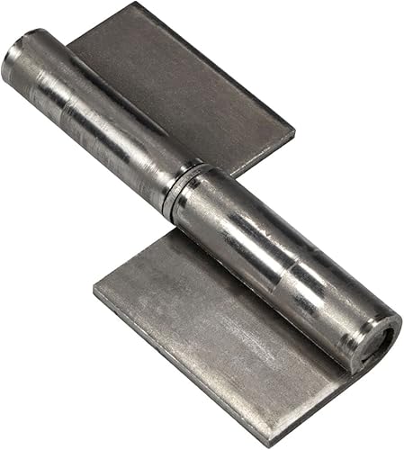 Gedotec Scharniere zum Anschweißen | 10 Stück - Anschweißband für Metall-Türen | Anschweißscharnier Höhe 100 mm | DIN links | Schwerlast-Scharnier für Gartentor & Maschinen | Torband für Stahl-Tore - Cheap-Us