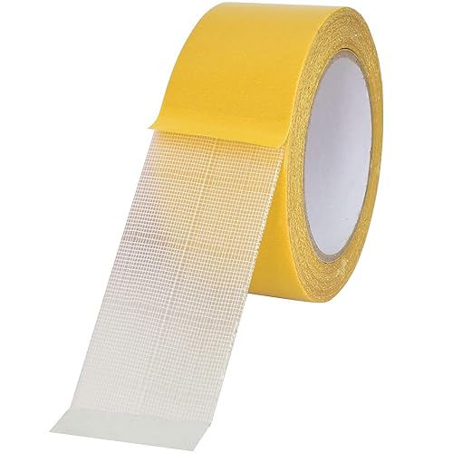 Colexy Teppichklebeband Doppelseitig Extra Stark Klebend Verlegeband transparent Klebeband Rückstandslos entfernbar Teppichverlegeband zum Verlegen von Teppich und PVC-Belag - 50mm x 20m - Cheap-Us