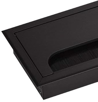 SO-TECH® Kabeldurchführung CAVO 100 x 80 mm eckig aus Aluminium schwarz eloxiert Kabeldurchlass - Cheap-Us