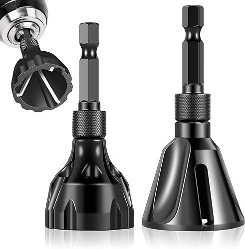 XTUDOU® 2 Stk Entgraten Externe Fasenwerkzeug, Sechskantschaft Entgratwerkzeug Außenfasen 3-20mm/ 5-25mm Schrauben Entgrater für Stahl, Kupfer, Messing, Kunststoff, Holz - Cheap-Us