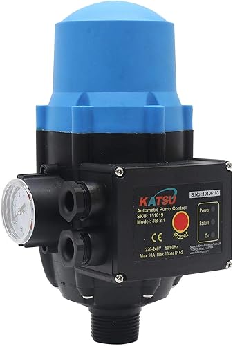 KATSU Automatische Wasserpumpe Druckschalter 220V Elektronisch Einstellbarer Oberer und Unterer Druckregler für Vortex- und Gartenpumpen, saubere Wasserpumpe - Cheap-Us