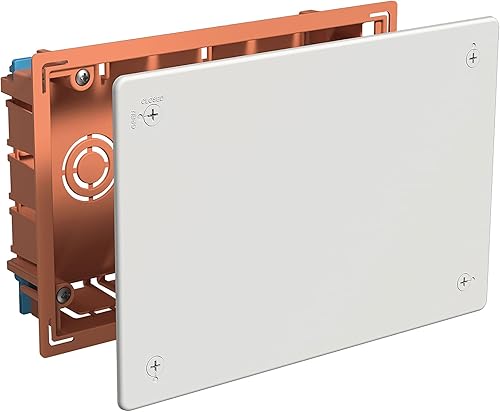 FAMATEL – Abzweigdose für Einbau | Deckel mit Metallkrallen | Ohne Kegel | 205x130x45 | Orange - Cheap-Us