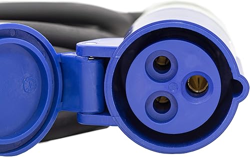 Meister CEE-Adapterleitung - 1,5 m Kabel - CEE-Kupplung & Schutzkontakt-Stecker - Robuste Gummileitung H07RN-F3G 2,5 mm² - 16 A / 230 V - IP44 Außenbereich / Campingkabel / Campingadapter / 7425280 - Cheap-Us