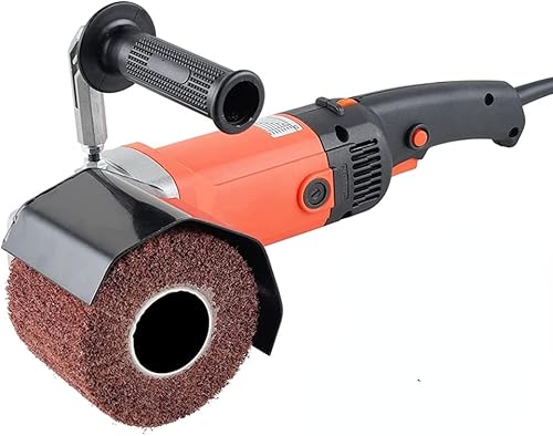 1400W Satiniermaschine Schleifmaschine Bürstenschleifer Polieren Walzenschleif zur Renovierung von Oberflächen aller Art, Temperaturbegrenzung, Drehzahlabsenkung bei Überlast - Cheap-Us