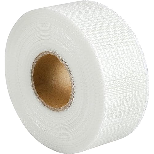 YUNLEX Fugenband Selbstklebend 50 mm x 100m, Glasfaser Fugendeckstreifen zum Lückenlosen Verspachteln von Fugen, Gewebeband Bewehrungsstreifen für Gipskartonplatten, Risse und Löcher - Cheap-Us