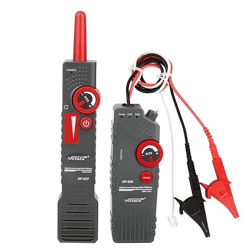 NOYAFA Untergrundkabel Draht Locator mit Kopfhörer für Metallrohre, Draht Tracer Anti-Interferenz zu Detektor Haustier Zaun Drähte - Cheap-Us