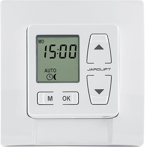 jarolift Thor Rollladen Zeitschaltuhr Rollladenuhr Rollladenmotor Rohrmotor, mit Anfrierschutz Blockiererkennung Zufallsfunktion - Cheap-Us