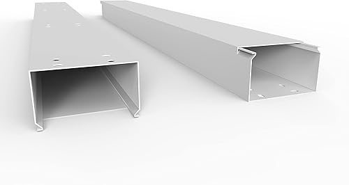 SCOS Smartcosat SCOSKK185 1 m Kabelkanal (L x B x H 1000 x 100 x 60 mm, PVC, Kabelleiste, Schrabbar) weiß - Cheap-Us