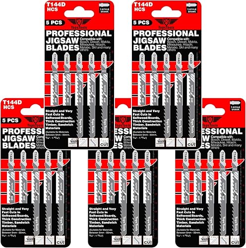 25 x TopsTools T144D Stichsägeblätter für gerade und schnelle Schnitte - Cheap-Us