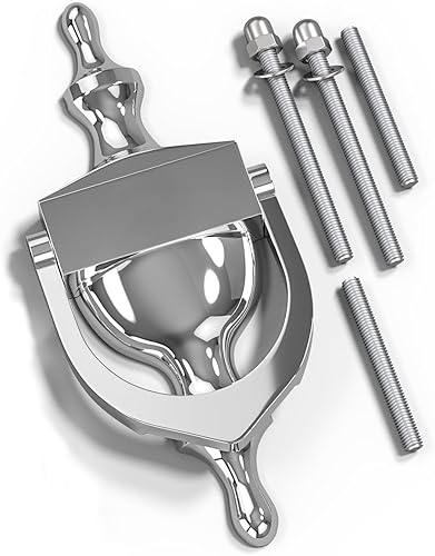 Bwintech 1 Pcs poliertes Chrom Zinklegierung Türklopfer, klassische viktorianische Urne Türklopfer für vordere Außentür - Cheap-Us