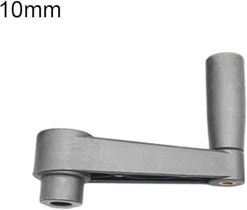 Kurbel mit rundem Loch, 8–16 mm, Kunststoff, grau, für Handkurbelgeneratoren, Maschinen, DIY-Projekte, professionelle Verwendung (8 mm) - Cheap-Us