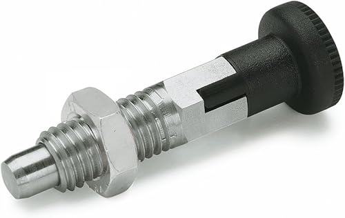 Ganter Normelemente GN 717-10-M16X1, 5-AK-ST - Rastbolzen, Silber, 2 Stück - Cheap-Us