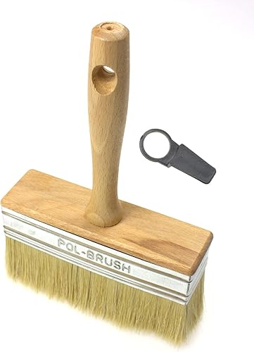 Deckenbürste, Kleisterbürste, Farbbürste, Bürste für Tapetenkleister, Flächenstreicher – Pinsel Lack Bürste Lacke – Farben Pinsel Lackier – Ringpinsel Borstenpinsel - Cheap-Us