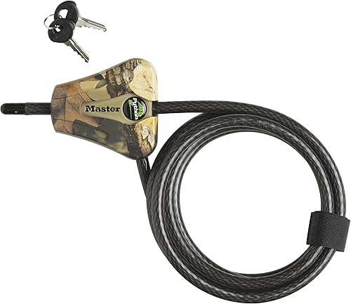 Master Lock LOCK Python Camouflage Kabelschloss für Wild/Überwachungskamera mehrfarbig, 8418DCAMO, 6-Feet x 5/16-Inch - Cheap-Us