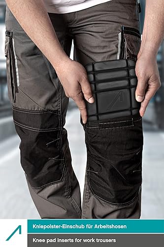 ACE Motion Kniekissen - Knieschoner für die Arbeit - ideal für Fliesenleger - DIN EN 14404 - Schwarz - Cheap-Us